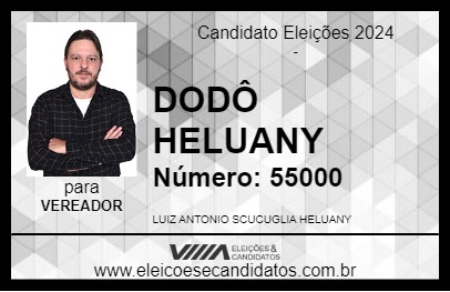 Candidato DODÔ HELUANY 2024 - GUARANÉSIA - Eleições