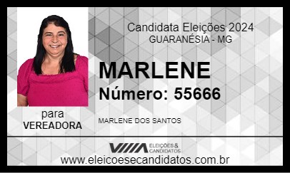 Candidato MARLENE 2024 - GUARANÉSIA - Eleições