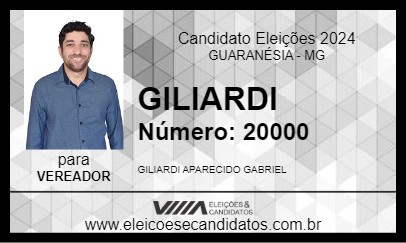 Candidato GILIARDI 2024 - GUARANÉSIA - Eleições