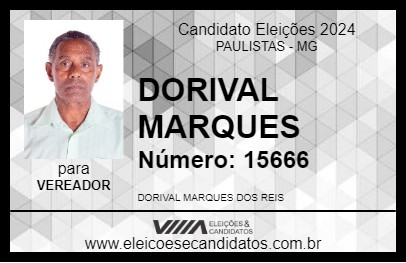 Candidato DORIVAL MARQUES  2024 - PAULISTAS - Eleições