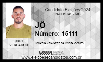 Candidato JÔ 2024 - PAULISTAS - Eleições