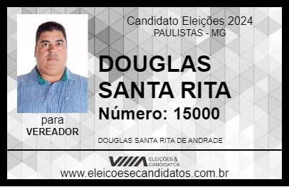 Candidato DOUGLAS SANTA RITA 2024 - PAULISTAS - Eleições