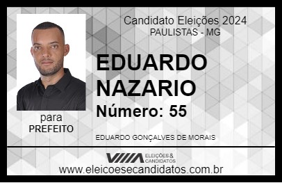 Candidato EDUARDO NAZARIO 2024 - PAULISTAS - Eleições