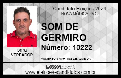 Candidato SOM DE GERMIRO 2024 - NOVA MÓDICA - Eleições