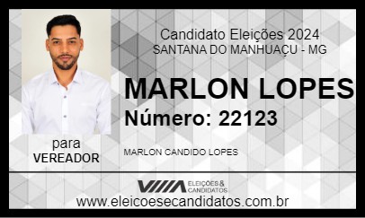 Candidato MARLON LOPES 2024 - SANTANA DO MANHUAÇU - Eleições