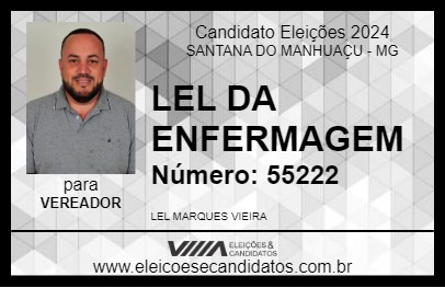 Candidato LEL DA ENFERMAGEM 2024 - SANTANA DO MANHUAÇU - Eleições