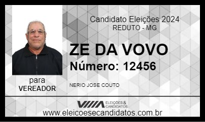 Candidato ZE DA VOVO 2024 - REDUTO - Eleições