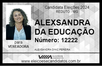 Candidato ALEXSANDRA DA EDUCAÇÃO 2024 - REDUTO - Eleições