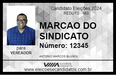 Candidato MARCAO DO SINDICATO 2024 - REDUTO - Eleições