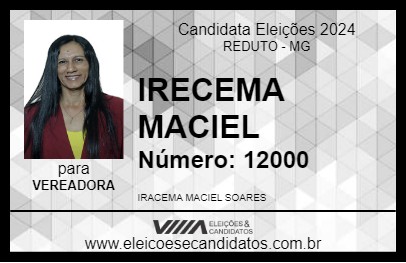 Candidato IRACEMA MACIEL 2024 - REDUTO - Eleições