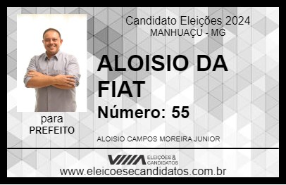 Candidato ALOISIO DA FIAT 2024 - MANHUAÇU - Eleições