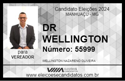 Candidato DR WELLINGTON 2024 - MANHUAÇU - Eleições