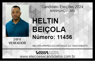 Candidato HELTIN BEIÇOLA 2024 - MANHUAÇU - Eleições