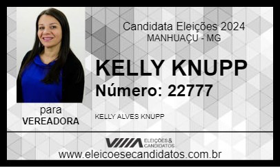 Candidato TIA KELLY 2024 - MANHUAÇU - Eleições