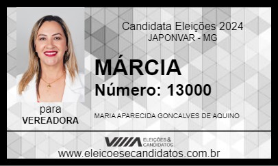 Candidato MÁRCIA 2024 - JAPONVAR - Eleições