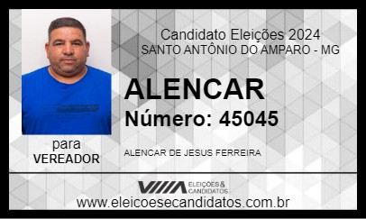 Candidato ALENCAR 2024 - SANTO ANTÔNIO DO AMPARO - Eleições