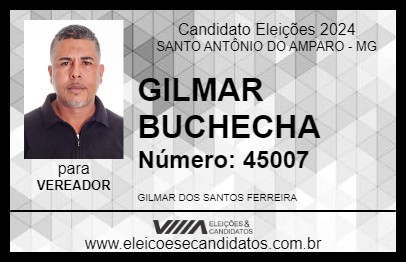 Candidato GILMAR BUCHECHA 2024 - SANTO ANTÔNIO DO AMPARO - Eleições