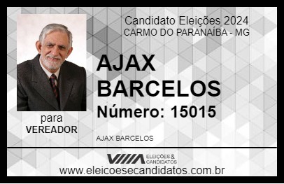 Candidato AJAX BARCELOS 2024 - CARMO DO PARANAÍBA - Eleições