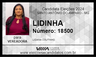 Candidato LIDINHA 2024 - SANTO ANTÔNIO DO AMPARO - Eleições