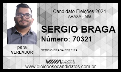 Candidato SERGIO BRAGA 2024 - ARAXÁ - Eleições