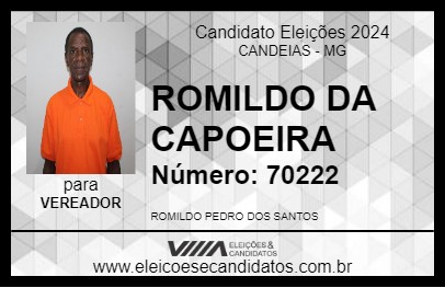 Candidato ROMILDO DA CAPOEIRA 2024 - CANDEIAS - Eleições