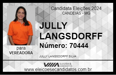 Candidato JULLY LANGSDORFF 2024 - CANDEIAS - Eleições