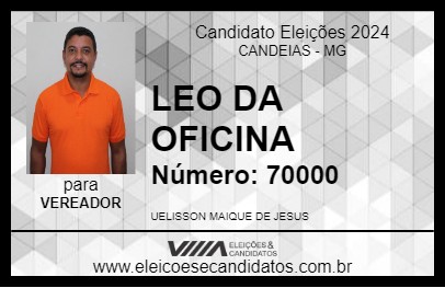 Candidato LEO DA OFICINA 2024 - CANDEIAS - Eleições