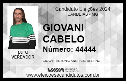 Candidato GIOVANI CABELO 2024 - CANDEIAS - Eleições