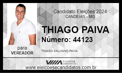 Candidato THIAGO PAIVA 2024 - CANDEIAS - Eleições