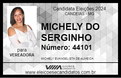 Candidato MICHELY DO SERGINHO 2024 - CANDEIAS - Eleições