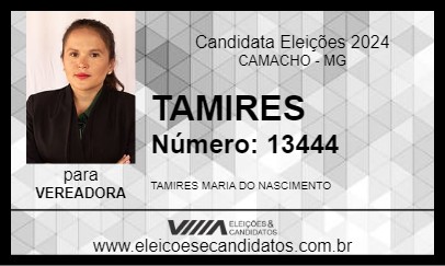 Candidato TAMIRES 2024 - CAMACHO - Eleições