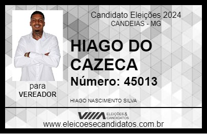 Candidato HIAGO DO CAZECA 2024 - CANDEIAS - Eleições