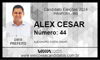 Candidato ALEX CESAR 2024 - PIRAPORA - Eleições