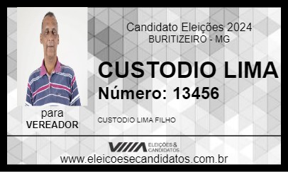 Candidato CUSTODIO LIMA 2024 - BURITIZEIRO - Eleições