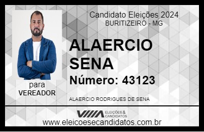 Candidato ALAERCIO SENA 2024 - BURITIZEIRO - Eleições