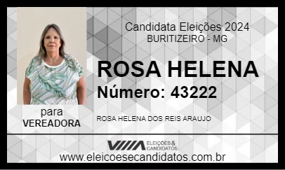 Candidato ROSA HELENA 2024 - BURITIZEIRO - Eleições