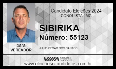 Candidato SIBIRIKA 2024 - CONQUISTA - Eleições