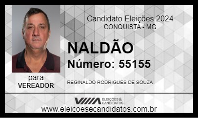 Candidato NALDÃO 2024 - CONQUISTA - Eleições