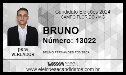 Candidato BRUNO 2024 - CAMPO FLORIDO - Eleições