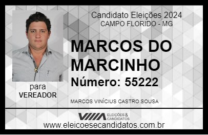 Candidato MARCOS DO MARCINHO 2024 - CAMPO FLORIDO - Eleições