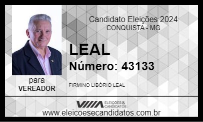 Candidato LEAL 2024 - CONQUISTA - Eleições