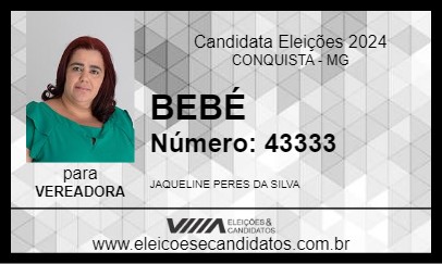 Candidato BEBÉ 2024 - CONQUISTA - Eleições