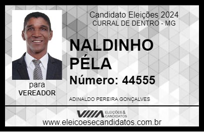 Candidato NALDINHO PÉLA 2024 - CURRAL DE DENTRO - Eleições