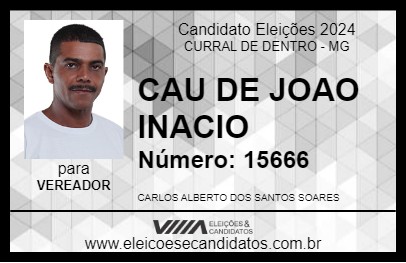 Candidato CAU DE JOAO INACIO 2024 - CURRAL DE DENTRO - Eleições