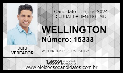 Candidato WELLINGTON 2024 - CURRAL DE DENTRO - Eleições