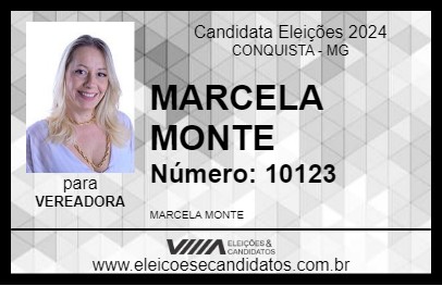 Candidato MARCELA MONTE 2024 - CONQUISTA - Eleições