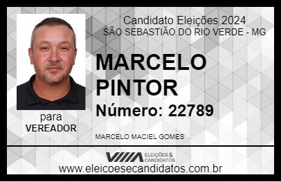 Candidato MARCELO PINTOR 2024 - SÃO SEBASTIÃO DO RIO VERDE - Eleições