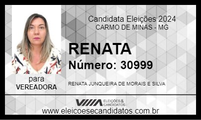 Candidato RENATA 2024 - CARMO DE MINAS - Eleições