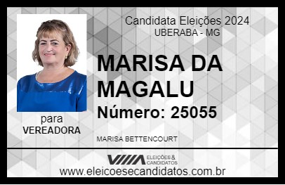 Candidato MARISA DA MAGALU 2024 - UBERABA - Eleições