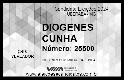 Candidato DIOGENES CUNHA 2024 - UBERABA - Eleições